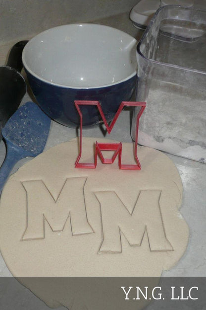University of Maryland Terps Terrapins M Letter Cookie Cutter Made In USA PR2936