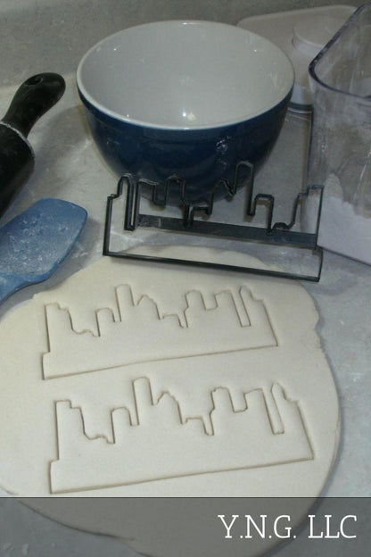Houston Texas City Skyline Skyscraper Horizon Cookie Cutter Made In USA PR2957