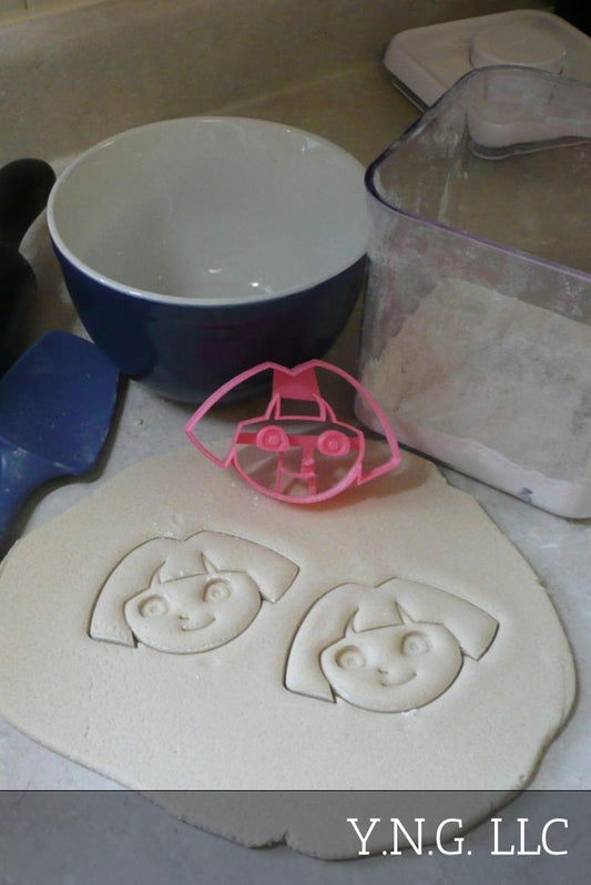 Dora The Explorer Detailed Face Kids Cartoon Cookie Cutter Made In USA PR2992