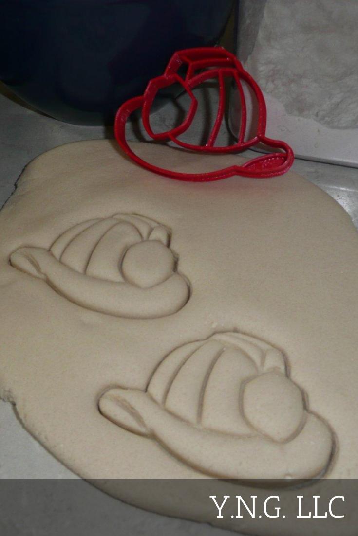 Fire Helmet Hat Cover Firefighter Cookie Cutter Made In USA PR2383