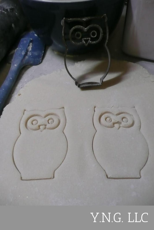 Owl Nocturnal Bird Of Prey Large Eyes Cookie Cutter Made In USA PR436