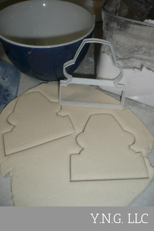 Pilgrim Boy Face Outline With Banner Cookie Cutter Made In USA PR3108