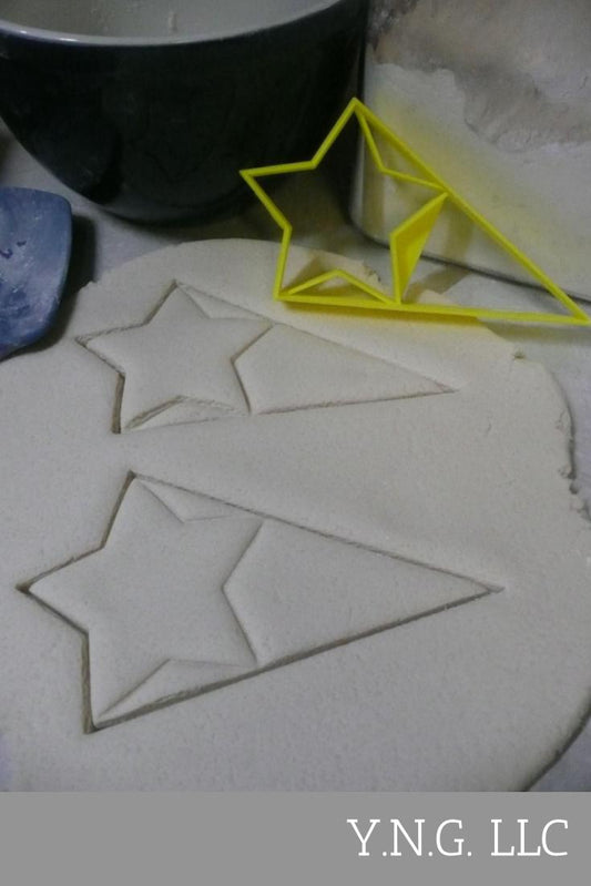 Star With Triangle Large Size Award Design Flag Cookie Cutter Made In USA PR3046