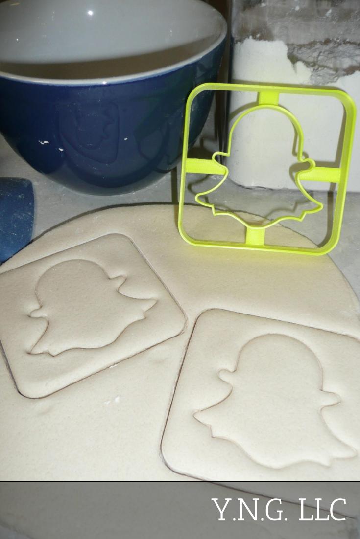Snapchat Themed Photo Video Messaging App Cookie Cutter Made In USA PR2952