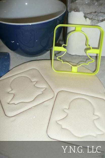 Snapchat Themed Photo Video Messaging App Cookie Cutter Made In USA PR2952