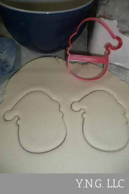 Santa Face Outline Rudolph Christmas Cartoon Cookie Cutter Made In USA PR3051