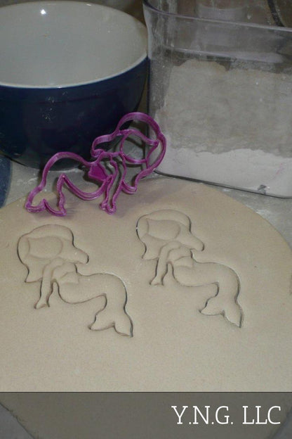 Mermaid Woman Long Hair Aquatic Ocean Creature Cookie Cutter Made In USA PR2440