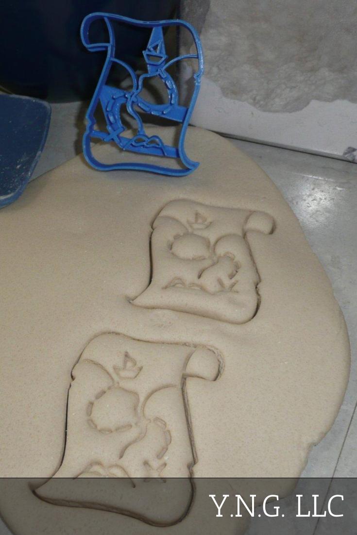Treasure Map Buried Lost Hunt Pirate Cookie Cutter Made In USA PR2379