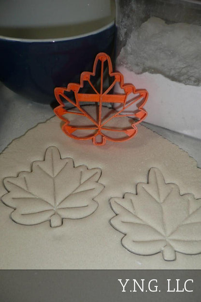 Maple Leaf Detailed Fall Autumn Canadian Symbol Cookie Cutter Made In USA PR2943