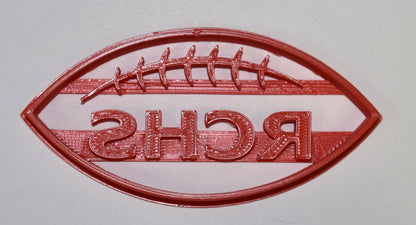 Rensselaer Central RCHS Football Sports Cookie Cutter Made In USA PR692