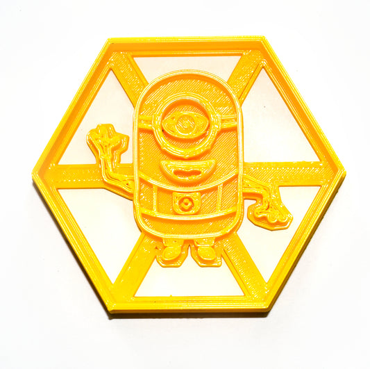 6x Despicable Me Minion Fondant Cutter Cupcake Topper 1.75 IN USA FD431