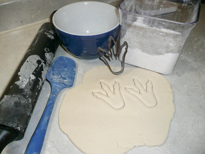 T-Rex Dinosaur Footprint Foot Print Cookie Cutter Made In USA PR566