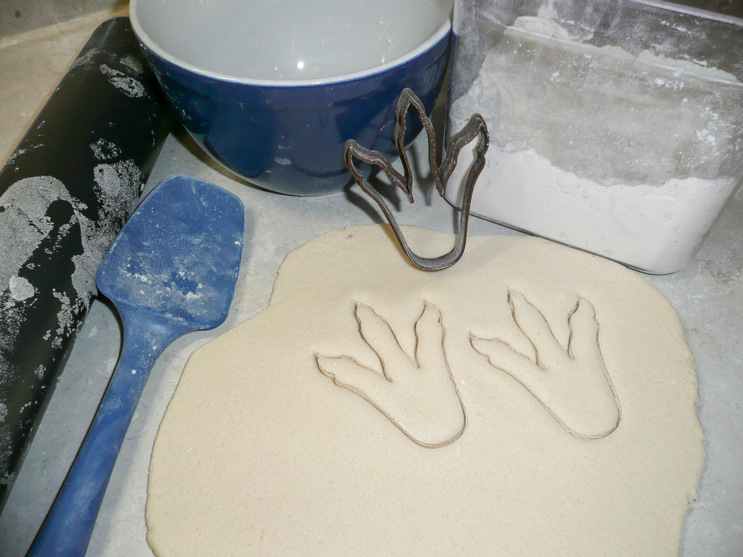 T-Rex Dinosaur Footprint Foot Print Cookie Cutter Made In USA PR566