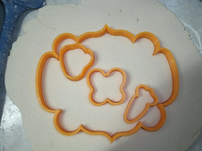 Easter Spring Tic Tac Toe Set Of 4 Cookie Cutters Made In USA PR674