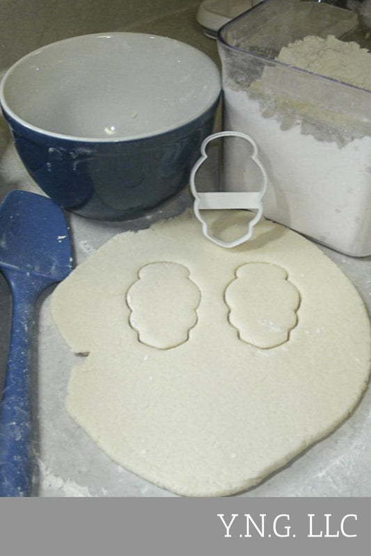 Skull With Bun Female Woman Halloween Tattoo Cookie Cutter Made In USA PR852