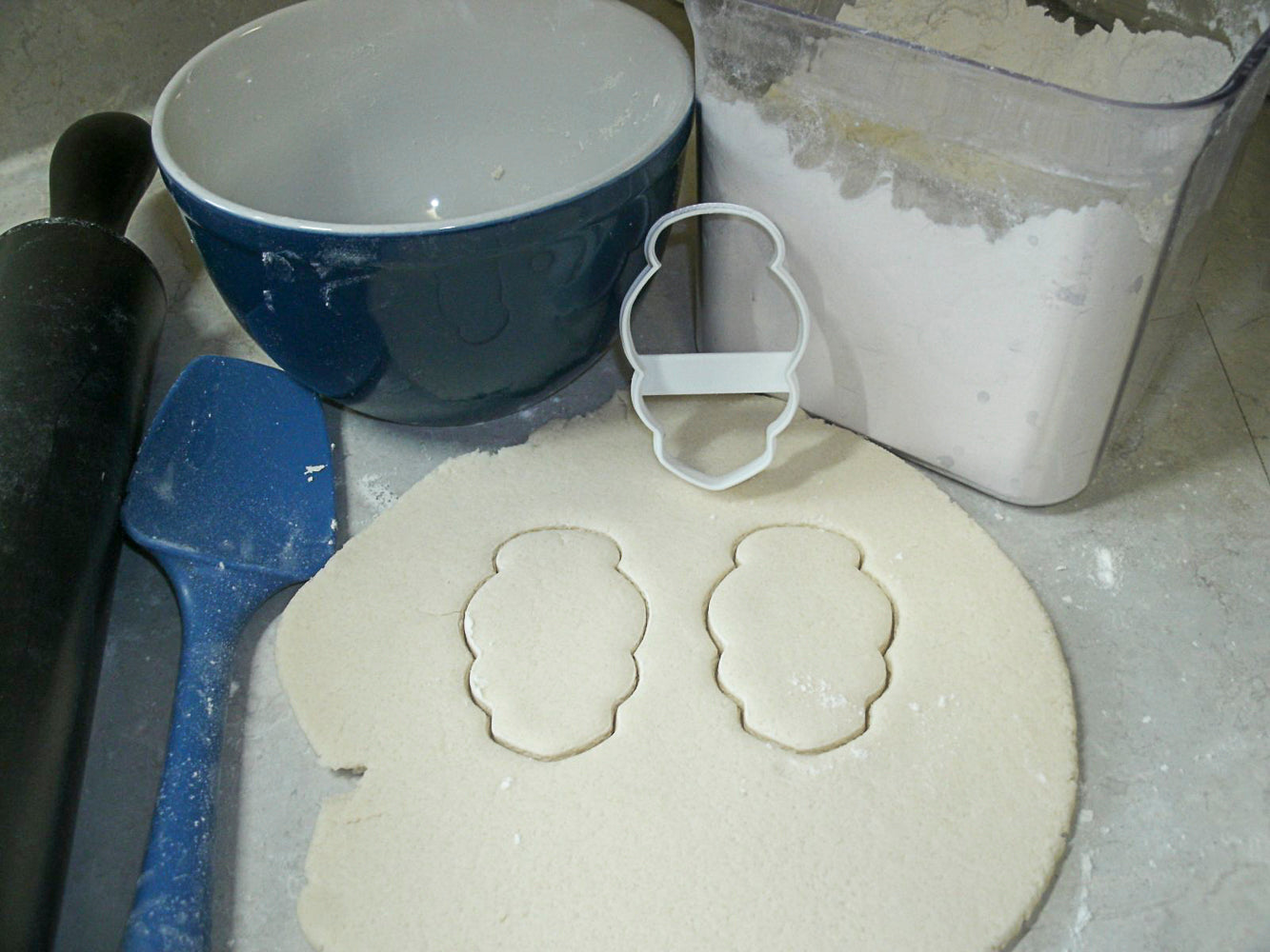 Skull With Bun Female Woman Halloween Tattoo Cookie Cutter Made In USA PR852