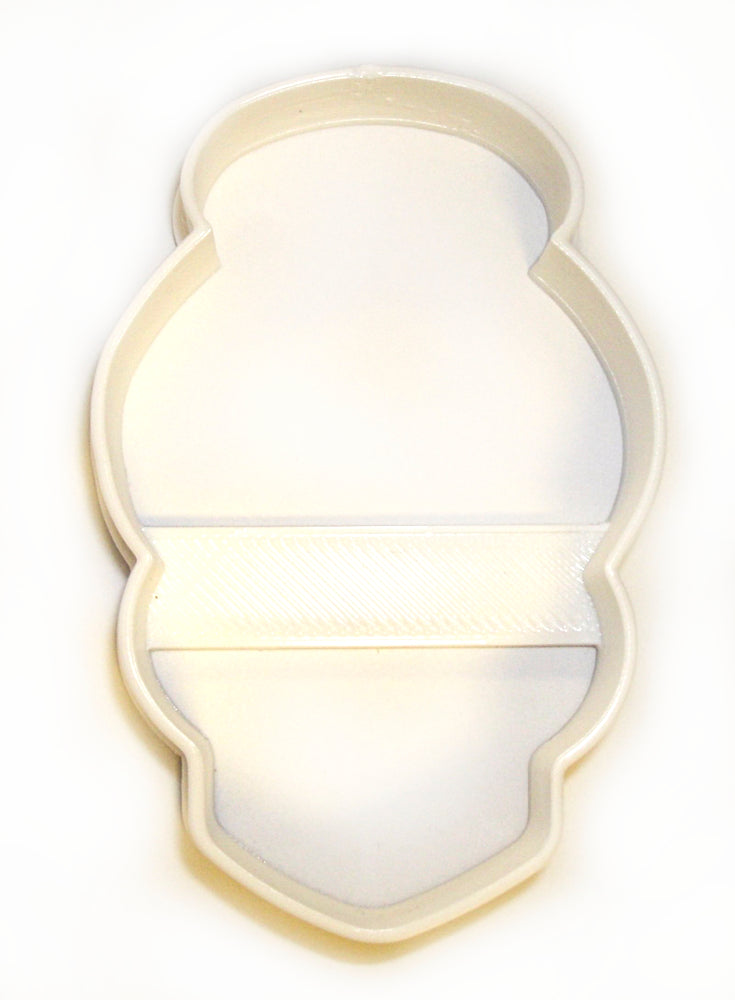 Skull With Bun Female Woman Halloween Tattoo Cookie Cutter Made In USA PR852