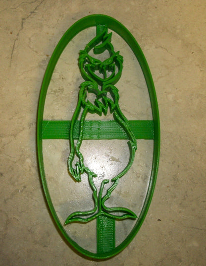 Grinch Full Body Dr Seuss Cartoon Christmas Cookie Cutter Made In USA PR681