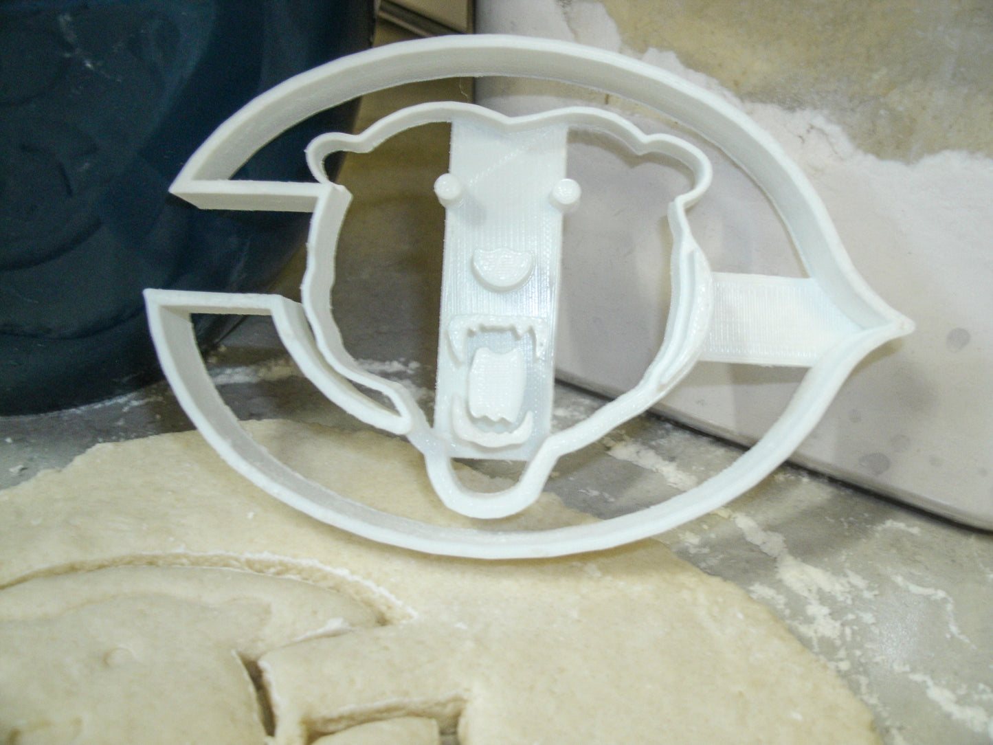 Chicago Bears C With Bear Football Cookie Cutter Made In USA PR312