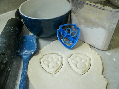 Ryder Badge Logo Paw Patrol Cookie Cutter Made In USA PR325