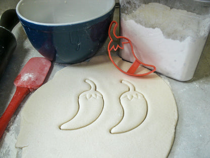 Chili Pepper Spicy Heat Vegetable Cookie Cutter Made In USA PR634