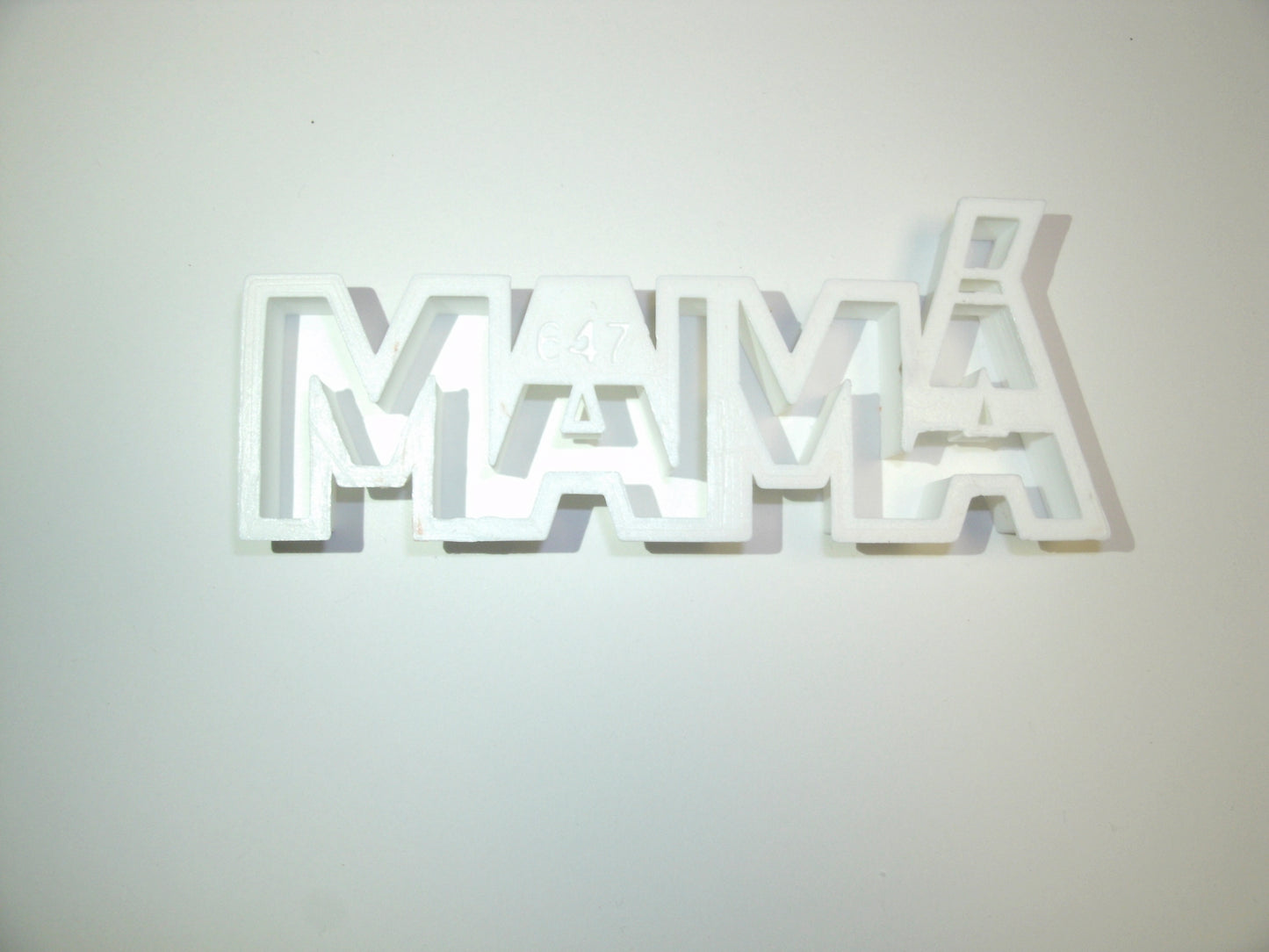 Mama With Accent Spanish Word Letters Cookie Cutter Made In USA PR647