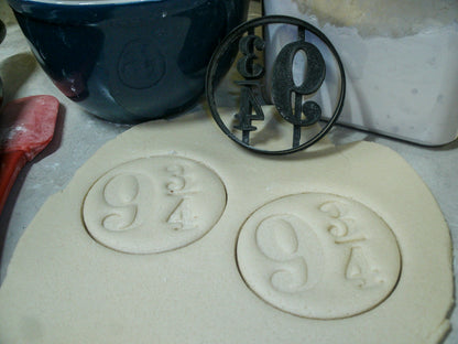 Platform 9 3/4 Kings Cross Station Harry Potter Cookie Cutter Made In USA PR882