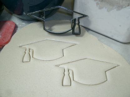 Graduation Cap With Tassel High School College Cookie Cutter Made In USA PR890