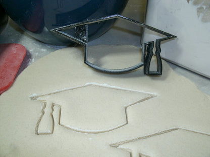 Graduation Cap With Tassel High School College Cookie Cutter Made In USA PR890