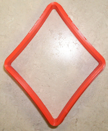Red Diamond Playing Cards Suits Game Cookie Cutter Made In USA PR900