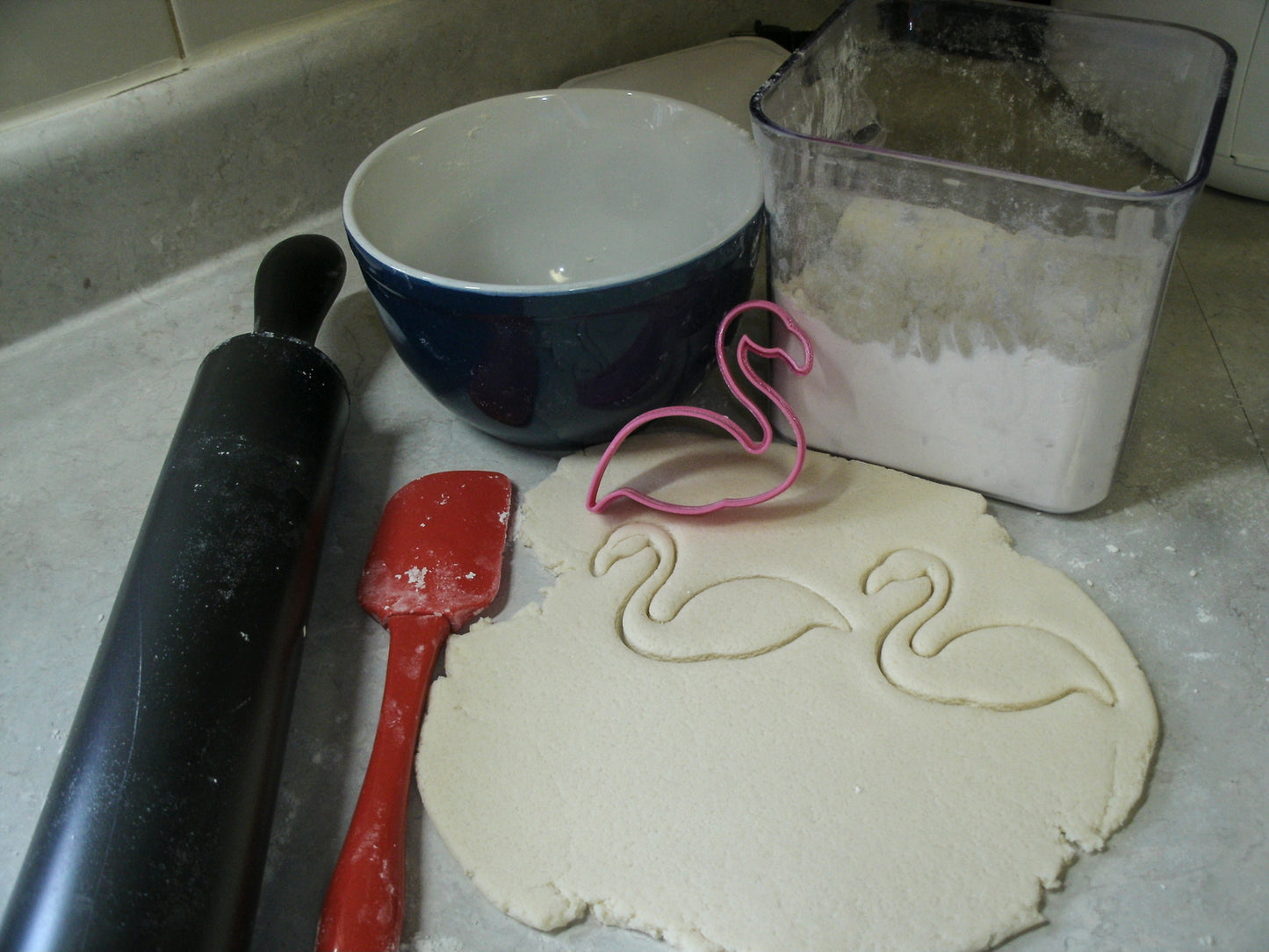 Flamingo Swan Water Bird Outline Cookie Cutter Made In USA PR646