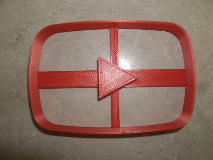 YouTube Themed Symbol Videos Music Cookie Cutter Made In USA PR2955