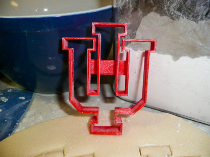 Indiana Hoosiers IU Letters Indiana University Cookie Cutter Made In USA PR992