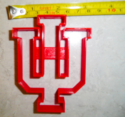 Indiana Hoosiers IU Letters Indiana University Cookie Cutter Made In USA PR992