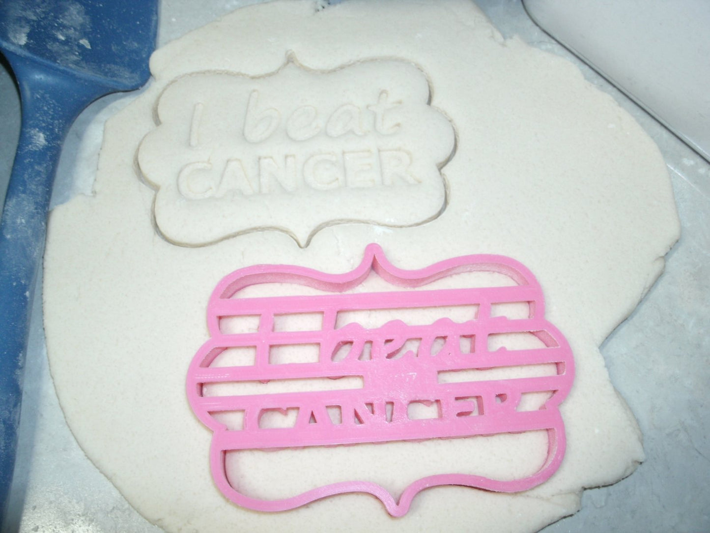 I Beat Cancer Survivor Remission Celebration Cookie Cutter Made In USA PR727