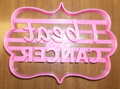 I Beat Cancer Survivor Remission Celebration Cookie Cutter Made In USA PR727