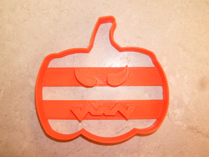 6x Pumpkin Jack O Lantern Fondant Cutter Cupcake Topper 1.75 IN USA FD111