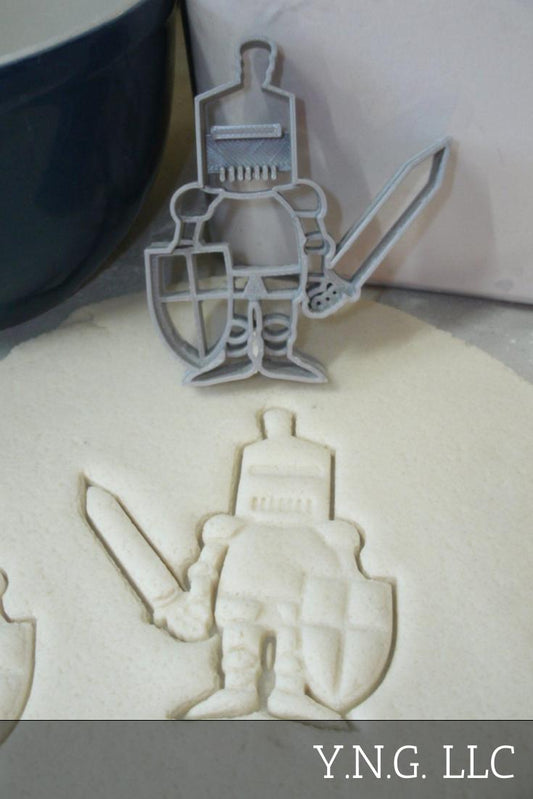Knight in Shining Armor Sword and Shield Cookie Cutter Made In USA PR776