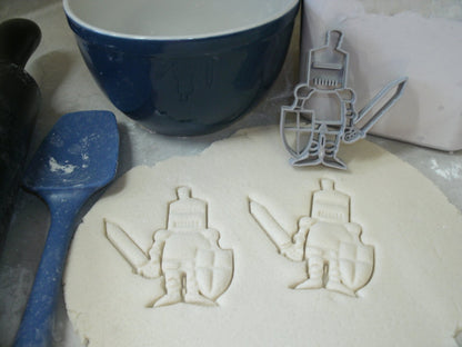 Knight in Shining Armor Sword and Shield Cookie Cutter Made In USA PR776