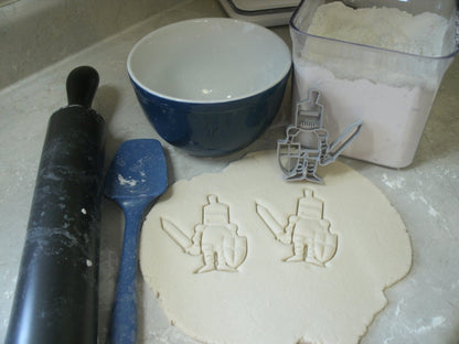 Knight in Shining Armor Sword and Shield Cookie Cutter Made In USA PR776