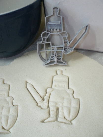 Knight in Shining Armor Sword and Shield Cookie Cutter Made In USA PR776