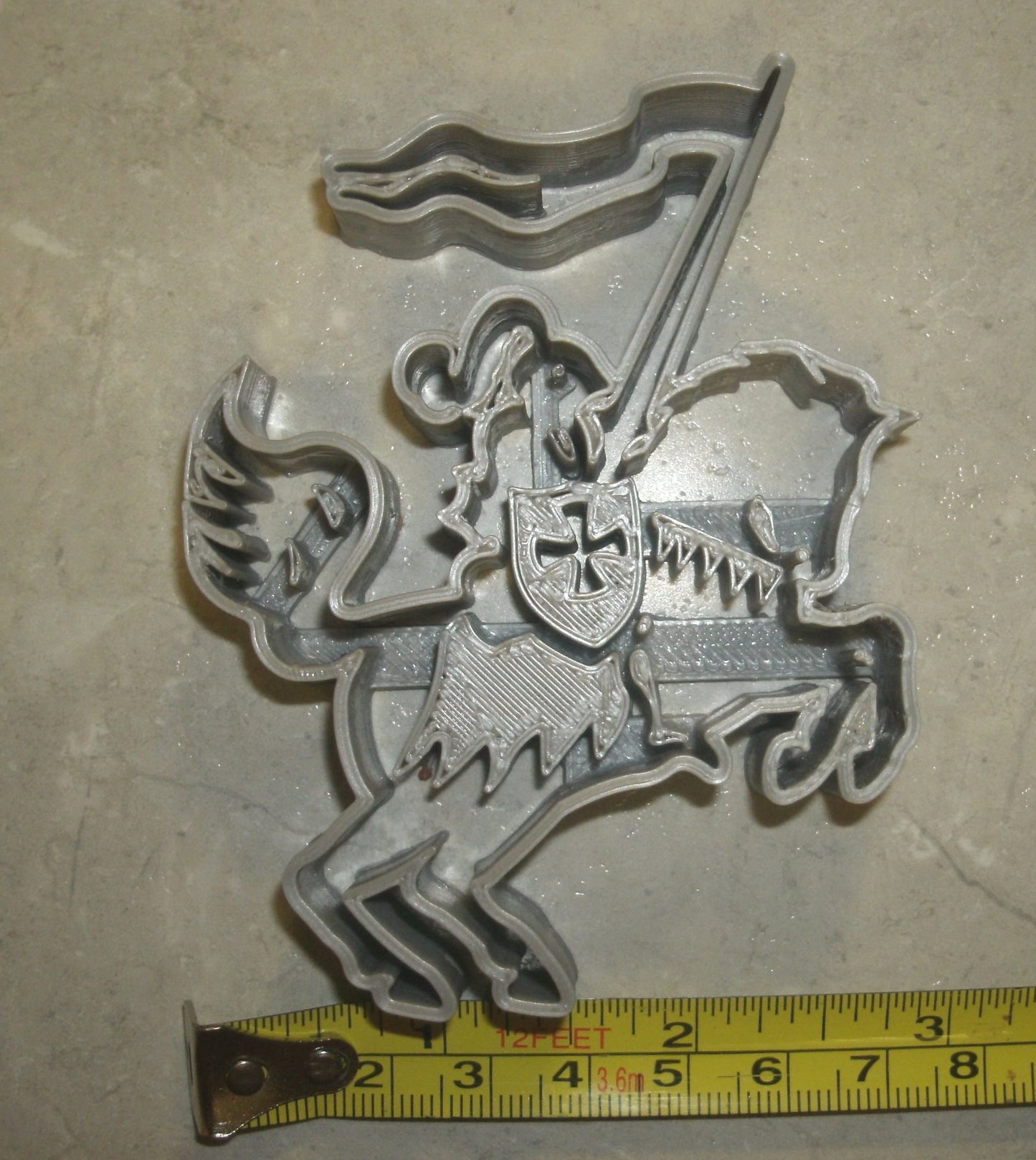 Knight on Horse with Lance Cookie Cutter Made In USA PR775
