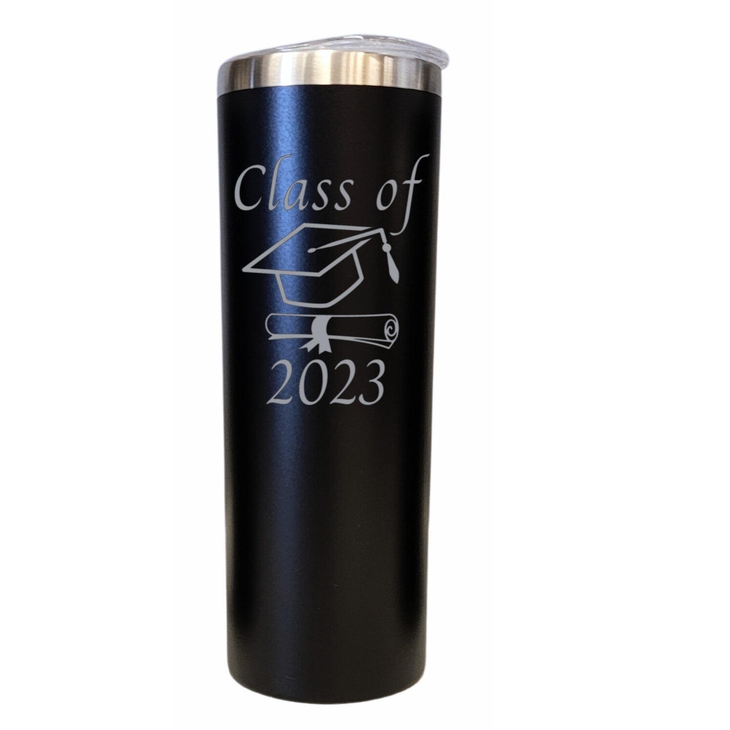 Graduation Class Of 2023 Cap Diploma Black 20oz Skinny Tumbler LA5078