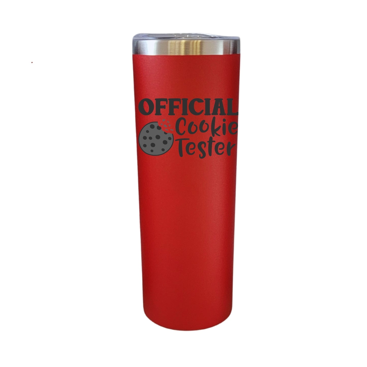 Official Cookie Tester Red 20oz Skinny Tumbler LA5087