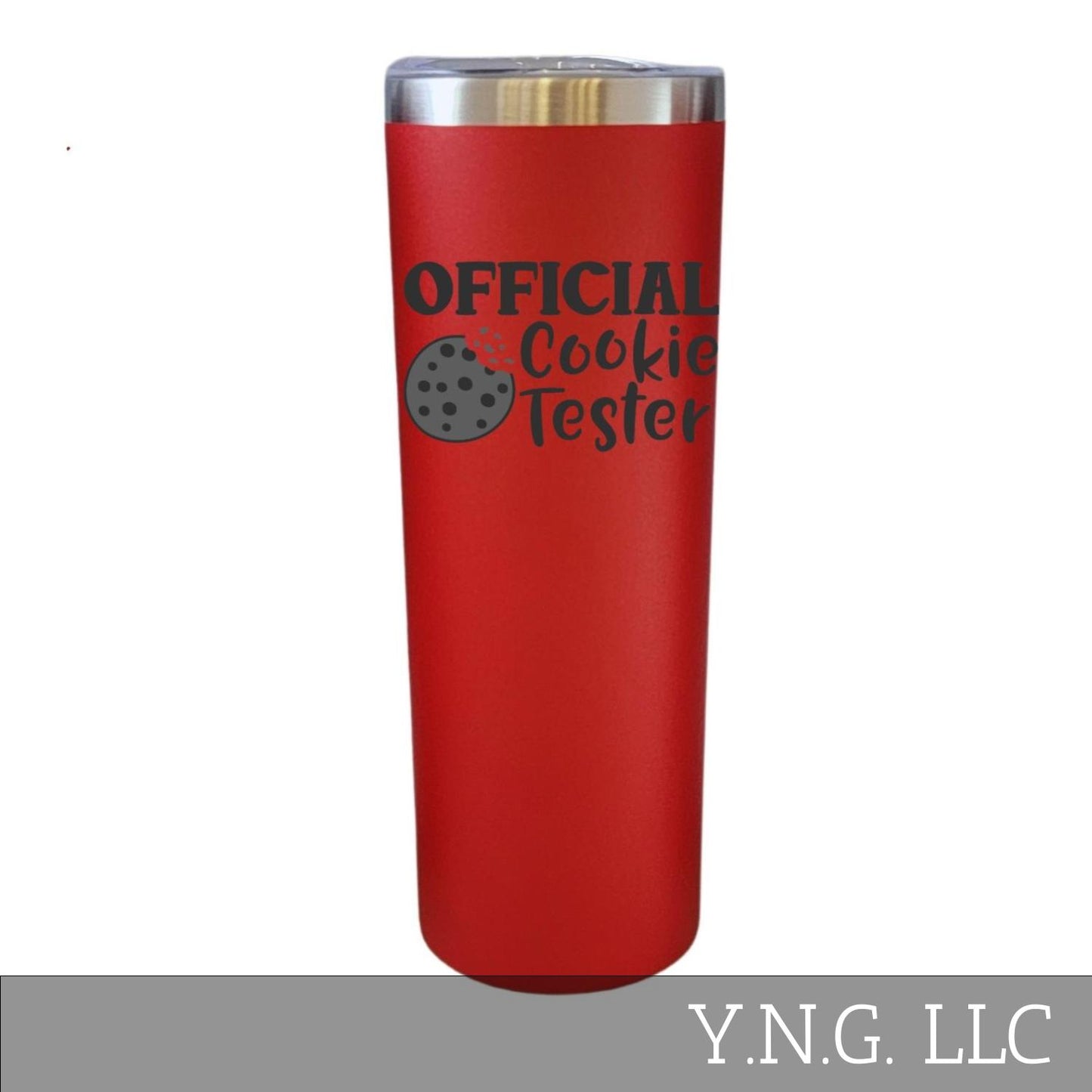 Official Cookie Tester Red 20oz Skinny Tumbler LA5087