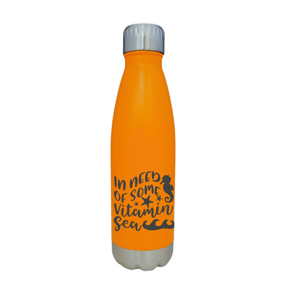 In Need Of Some Vitamin Sea Beach Orange 17oz Water Bottle LA5132