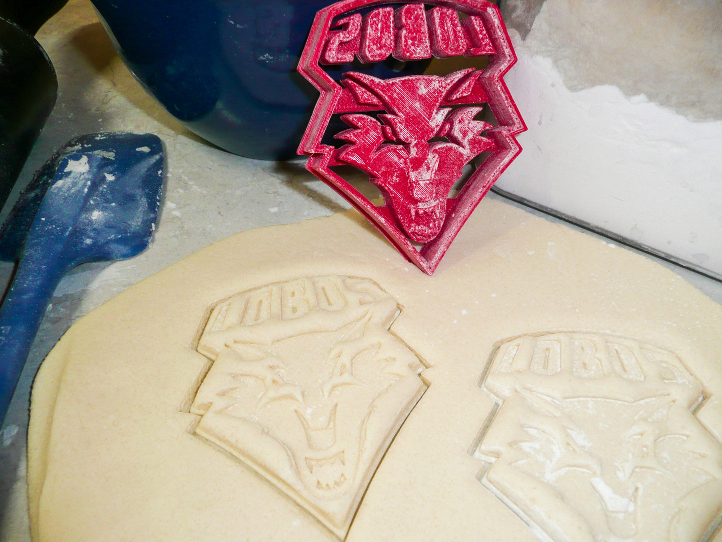 University of New Mexico Lobos Sports Logo Cookie Cutter Made In USA PR983