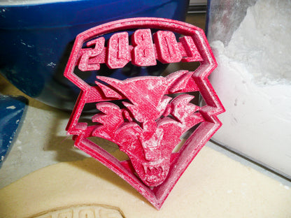 University of New Mexico Lobos Sports Logo Cookie Cutter Made In USA PR983