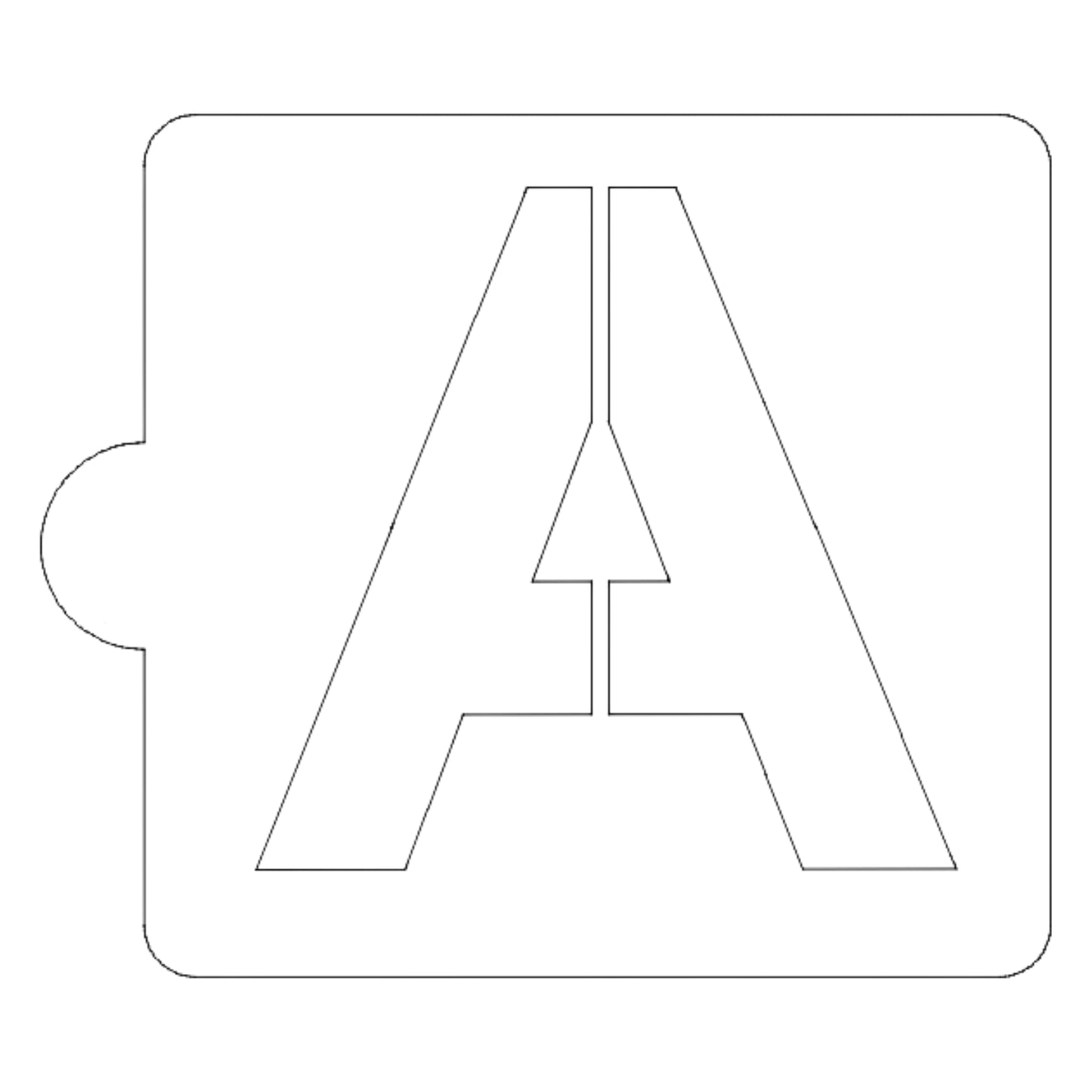 A Letter Alphabet Stencil For Cookies Or Cakes USA Made LS107A