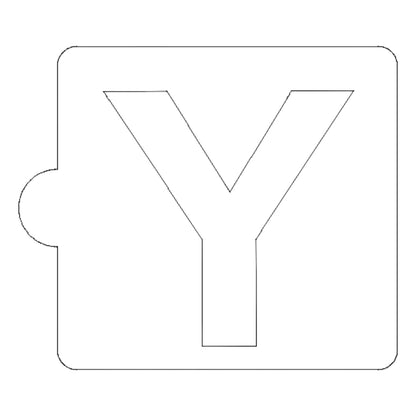 Y Letter Alphabet Stencil for Cookies or Cakes USA Made LS107Y